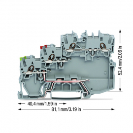 WAGO | 2000-5317/101-000 | 3-CONDUCTOR ACTUATOR SUPPLY TERMI