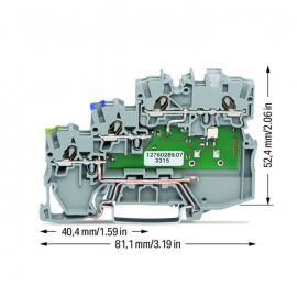 WAGO | 2000-5317/1102-950 | 3-CONDUCTOR ACTUATOR SUPPLY TERM