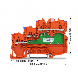 WAGO | 2000-5372/1102-953 | 3-CONDUCTOR SENSOR SUPPLY TERMIN
