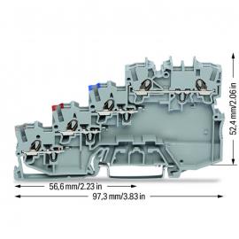 WAGO | 2000-5410 | 4-CONDUCTOR SENSOR TERMINAL BLOCK; FOR PN