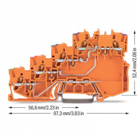 WAGO | 2000-5477 | 4-CONDUCTOR SENSOR SUPPLY TERMINAL BLOCK;