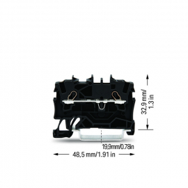 WAGO | 2001-1205 | 2-CONDUCTOR THROUGH TERMINAL BLOCK; 1.5 M