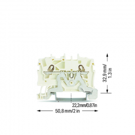 WAGO | 2001-1208 | 2-CONDUCTOR SHIELD TERMINAL BLOCK; 1.5 MM