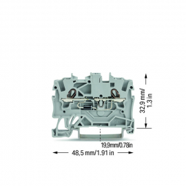 WAGO | 2001-1211/1000-410 | COMPONENT TERMINAL BLOCK; 2-COND