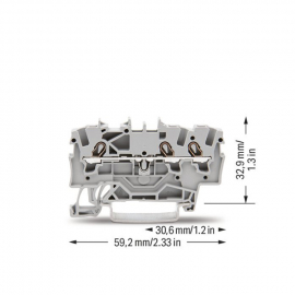 WAGO | 2001-1301 | 3-CONDUCTOR THROUGH TERMINAL BLOCK; 1.5 M