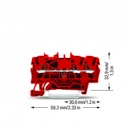 WAGO | 2002-1303 | 3-CONDUCTOR THROUGH TERMINAL BLOCK; 2.5 M