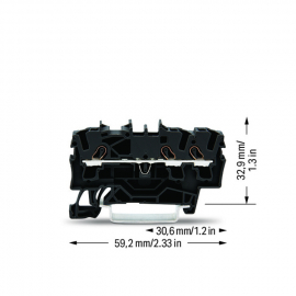 WAGO | 2002-1305 | 3-CONDUCTOR THROUGH TERMINAL BLOCK; 2.5 M