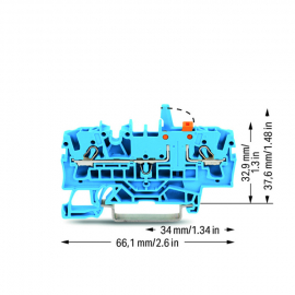 WAGO | 2002-1674/401-000 | 2-CONDUCTOR DISCONNECT/TEST TERMI