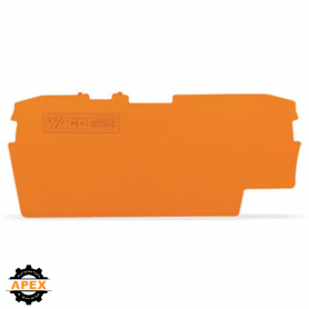 END AND INTERMEDIATE PLATE; 1 MM THICK; ORANGE