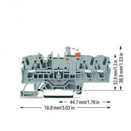 WAGO | 2002-1771/401-000 | 3-CONDUCTOR DISCONNECT/TEST TERMI