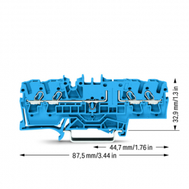 WAGO | 2002-1804 | 4-CONDUCTOR THROUGH TERMINAL BLOCK; 2.5 M