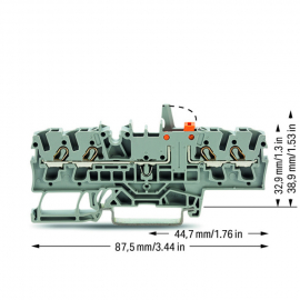 WAGO | 2002-1871/401-000 | 4-CONDUCTOR DISCONNECT/TEST TERMI