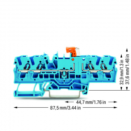 WAGO | 2002-1874 | 4-CONDUCTOR DISCONNECT/TEST TERMINAL BLOC