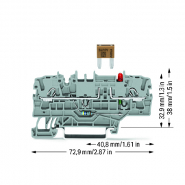 WAGO | 2002-1981/1000-413 | 2-CONDUCTOR FUSE TERMINAL BLOCK;