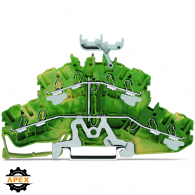 WAGO | 2002-2437 | 4-CONDUCTOR DOUBLE DECK TERMINAL BLOCK; 8