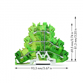 WAGO | 2002-3207 | TRIPLE-DECK TERMINAL BLOCK; 6-CONDUCTOR G