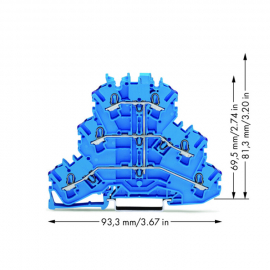 WAGO | 2002-3209 | TRIPLE-DECK TERMINAL BLOCK; 6-CONDUCTOR T