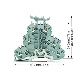 WAGO | 2002-3248 | TRIPLE-DECK TERMINAL BLOCK; SHIELD/THROUG