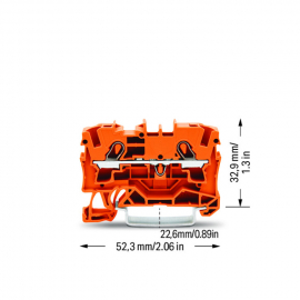 WAGO | 2004-1202 | 2-CONDUCTOR THROUGH TERMINAL BLOCK; 4 MM²