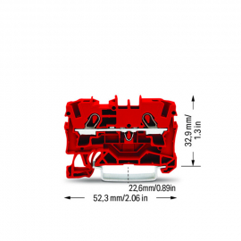 WAGO | 2004-1203 | 2-CONDUCTOR THROUGH TERMINAL BLOCK; 4 MM²