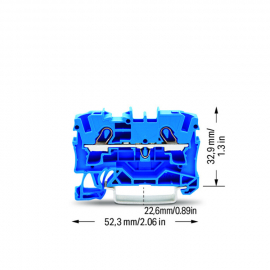 WAGO | 2004-1204 | 2-CONDUCTOR THROUGH TERMINAL BLOCK; 4 MM²