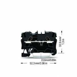 WAGO | 2004-1205 | 2-CONDUCTOR THROUGH TERMINAL BLOCK; 4 MM²