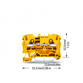 WAGO | 2004-1206 | 2-CONDUCTOR THROUGH TERMINAL BLOCK; 4 MM²