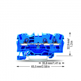 WAGO | 2004-1304 | 3-CONDUCTOR THROUGH TERMINAL BLOCK; 4 MM²