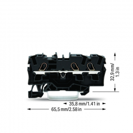 WAGO | 2004-1305 | 3-CONDUCTOR THROUGH TERMINAL BLOCK; 4 MM²