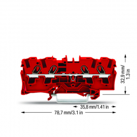 WAGO | 2004-1403 | 4-CONDUCTOR THROUGH TERMINAL BLOCK; 4 MM²