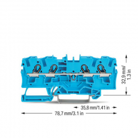 WAGO | 2004-1404 | 4-CONDUCTOR THROUGH TERMINAL BLOCK; 4 MM²