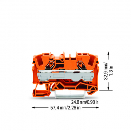 WAGO | 2006-1202 | 2-CONDUCTOR THROUGH TERMINAL BLOCK; 6 MM²