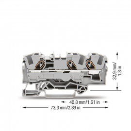 WAGO | 2006-1301 | 3-CONDUCTOR THROUGH TERMINAL BLOCK; 6 MM²