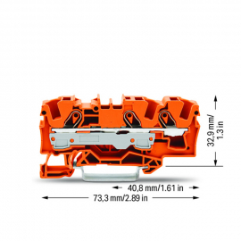 WAGO | 2006-1302 | 3-CONDUCTOR THROUGH TERMINAL BLOCK; 6 MM²