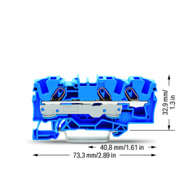 WAGO | 2006-1304 | 3-CONDUCTOR THROUGH TERMINAL BLOCK; 6 MM²