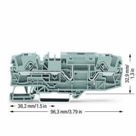 WAGO | 2006-1661 | 2-CONDUCTOR CARRIER TERMINAL BLOCK; FOR D