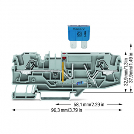 WAGO | 2006-1681/1000-413 | 2-CONDUCTOR FUSE TERMINAL BLOCK;