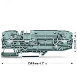 WAGO | 2006-8661 | 2-CONDUCTOR CARRIER TERMINAL BLOCK; WITH