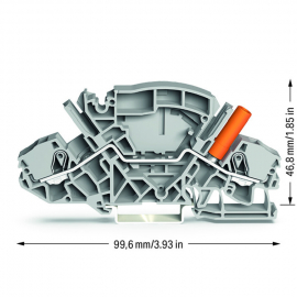 WAGO | 2007-8801 | 2-CONDUCTOR THROUGH TERMINAL BLOCK; 6 MM²