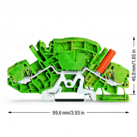 WAGO | 2007-8807 | 2-CONDUCTOR GROUND TERMINAL BLOCK; 6 MM²;