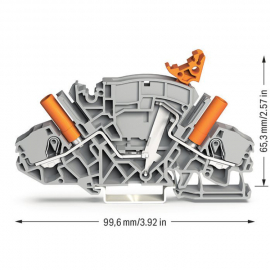 WAGO | 2007-8821 | 2-CONDUCTOR DISCONNECT/TEST TERMINAL BLOC