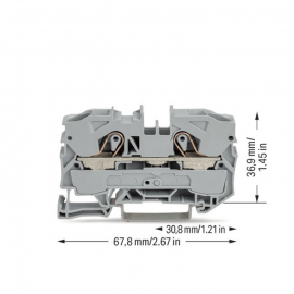 WAGO | 2010-1201 | 2-CONDUCTOR THROUGH TERMINAL BLOCK; 10 MM