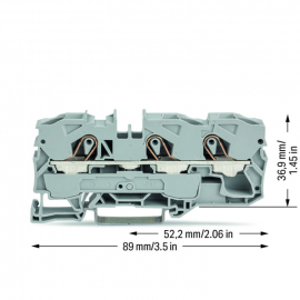 WAGO | 2010-1301 | 3-CONDUCTOR THROUGH TERMINAL BLOCK; 10 MM