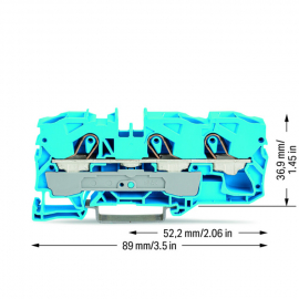 WAGO | 2010-1304 | 3-CONDUCTOR THROUGH TERMINAL BLOCK; 10 MM