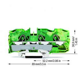 WAGO | 2010-1307 | 3-CONDUCTOR GROUND TERMINAL BLOCK; 10 MM²