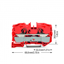 WAGO | 2016-1202 | 2-CONDUCTOR THROUGH TERMINAL BLOCK; 16 MM