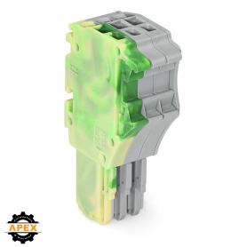 1-CONDUCTOR FEMALE CONNECTOR, PUSH-IN CAGE CLAMP®, GREEN-YEL