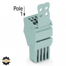 WAGO | 2020-107/134-000 | 1-CONDUCTOR FEMALE CONNECTOR, PUSH