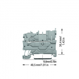 WAGO | 2020-1201 | 1-CONDUCTOR/1-PIN CARRIER TERMINAL BLOCK;