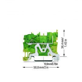 WAGO | 2020-1207 | 1-CONDUCTOR/1-PIN GROUND CARRIER TERMINAL